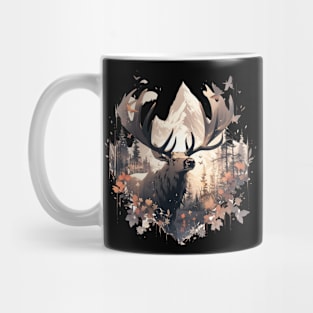 Elk deer nature Scandinavian forest Mug